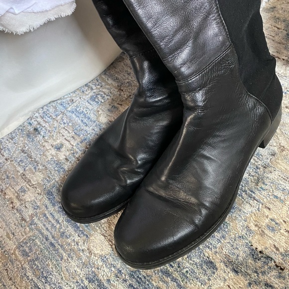 Stuart Weitzman 5050 Leather Over the Knee Boots - Picture 8 of 12